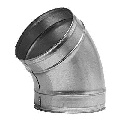 Coude 45° Galva D125 - COUD45GALD125 ECONONAME - COUD45GALD125 