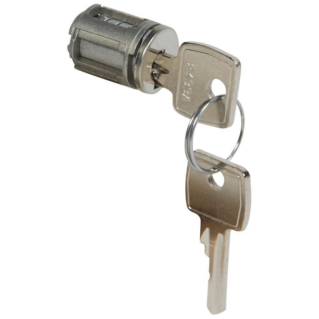 Barillet à clé type 2433 A - pour porte métal ou vitrée XL³ - avec 1 jeu 2 clés