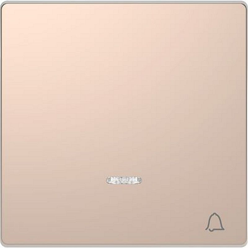 D-Life - enjoliveur pour commande simple voyant et picto carillon - métal champ