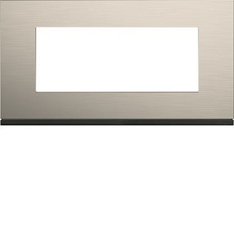 Plaque gallery 5 modules entraxe 71mm matiere antique alu