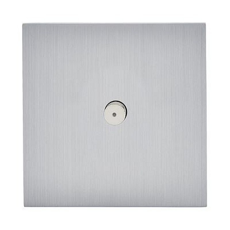 Art d'Arnould univers Epure poussoir lumineux à bouton rond 2A - acier brossé