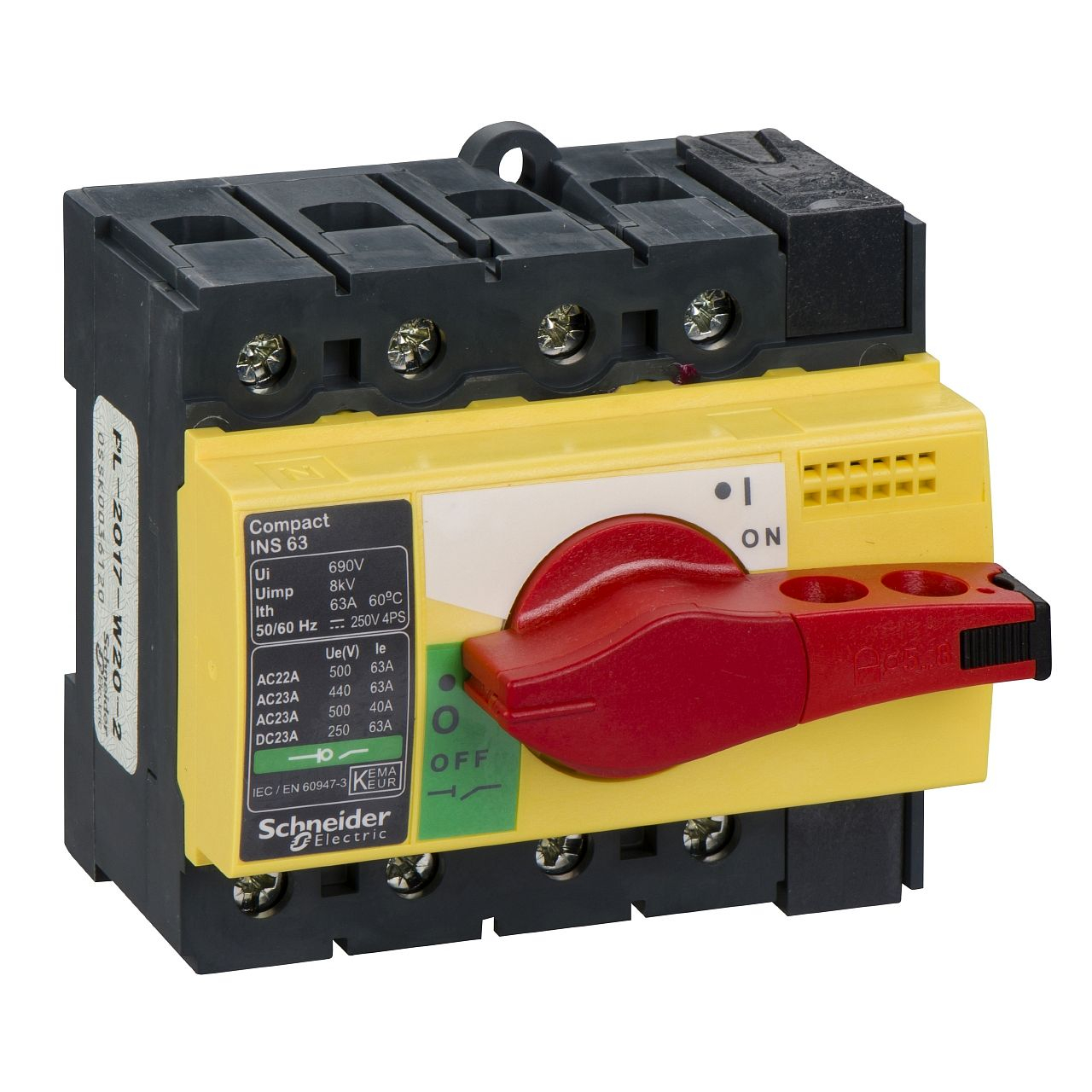 interrupteursectionneur Interpact INS63 4P 63 A