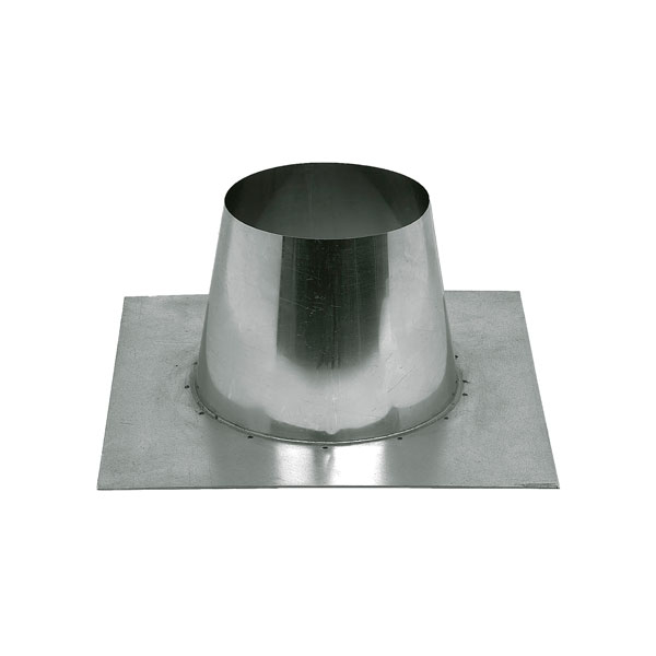 Solin de toiture plat 0 à 10° inox plomb naturel D80/130mm -  UBBINK - 186231 