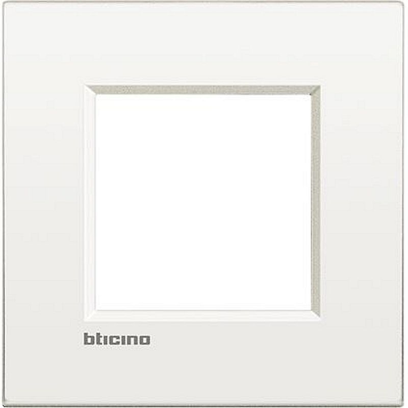 Plaque Livinglight Air Brillant 2 modules - Blanc pur