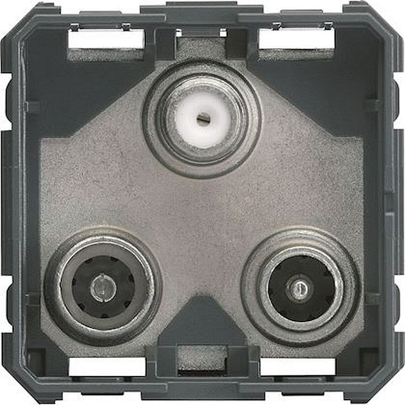 Prise  TV + FM + SAT gallery  triple directe 1 entrée 2 modules