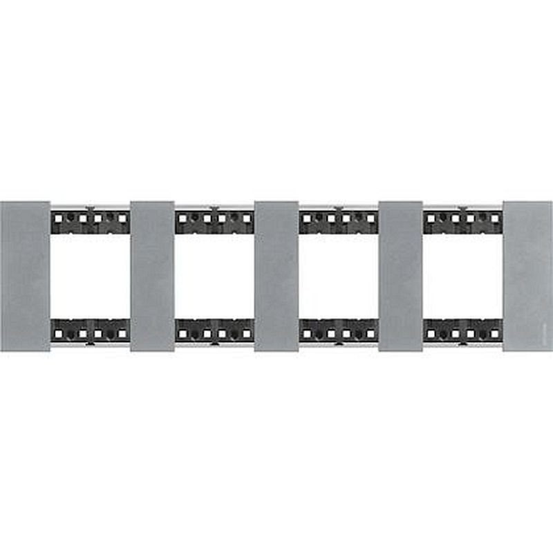Plaque de finition Living Now Collection Les Blancs 4x2 modules - Acier Moon