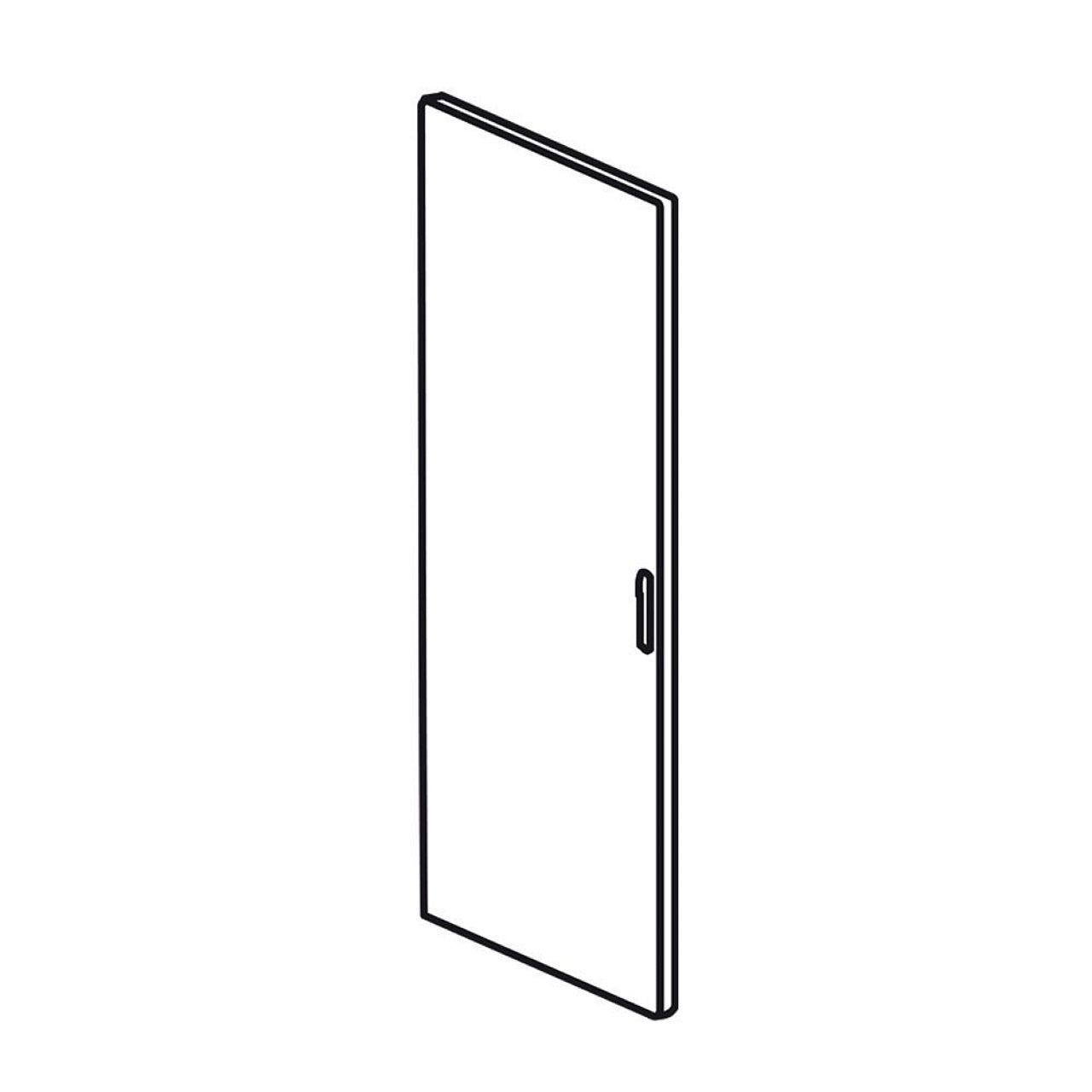 Porte métal réversible galbée XL³4000 largeur 725mm et hauteur 2000mm