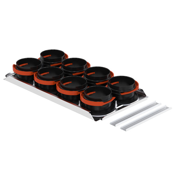 Plaque de raccordement 8 x 75 - CW420 - 990323621 ZEHNDER COMFOSYSTEMS - 990323621 