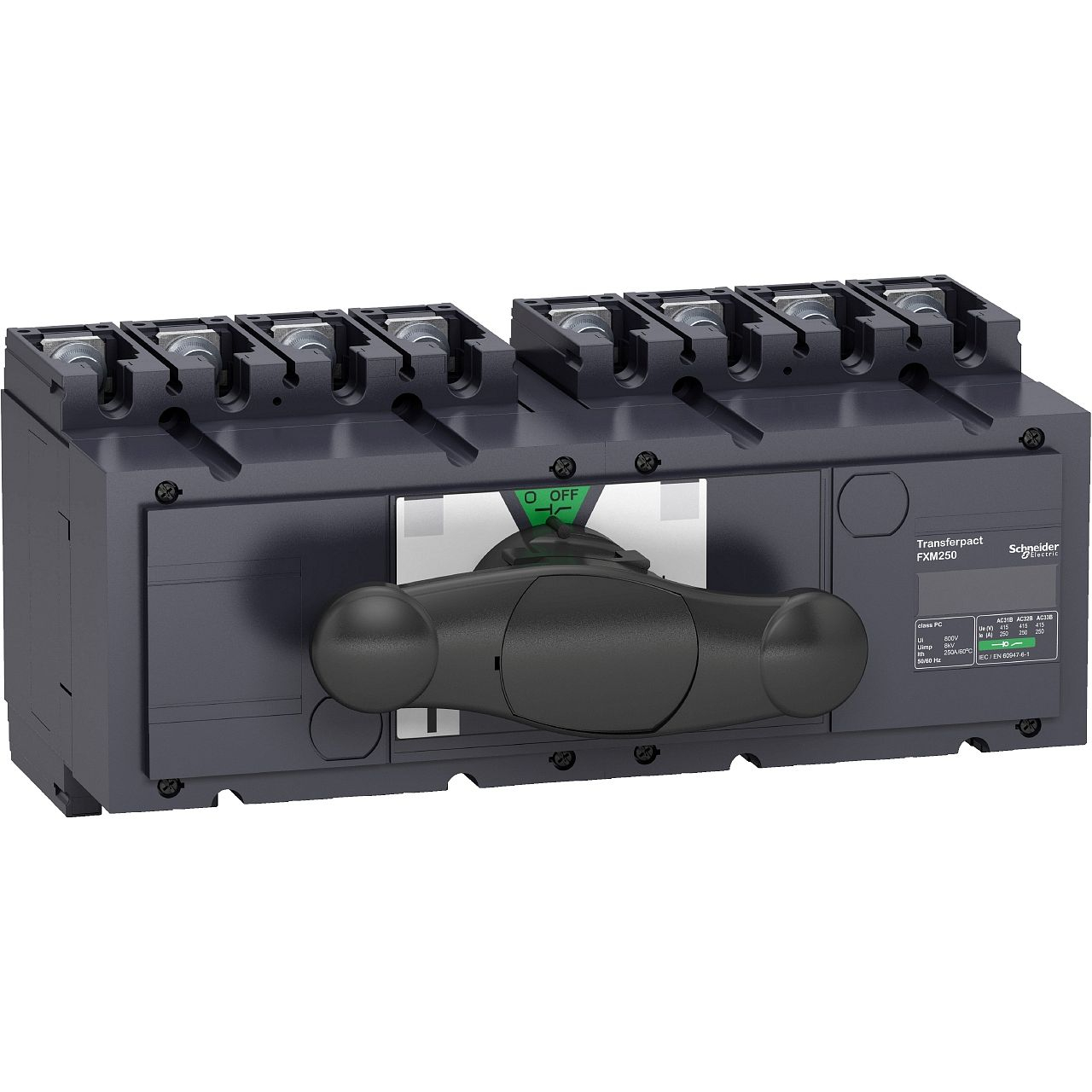 inverseur de source manuel monobloc Interpact INS250 4P 250 A