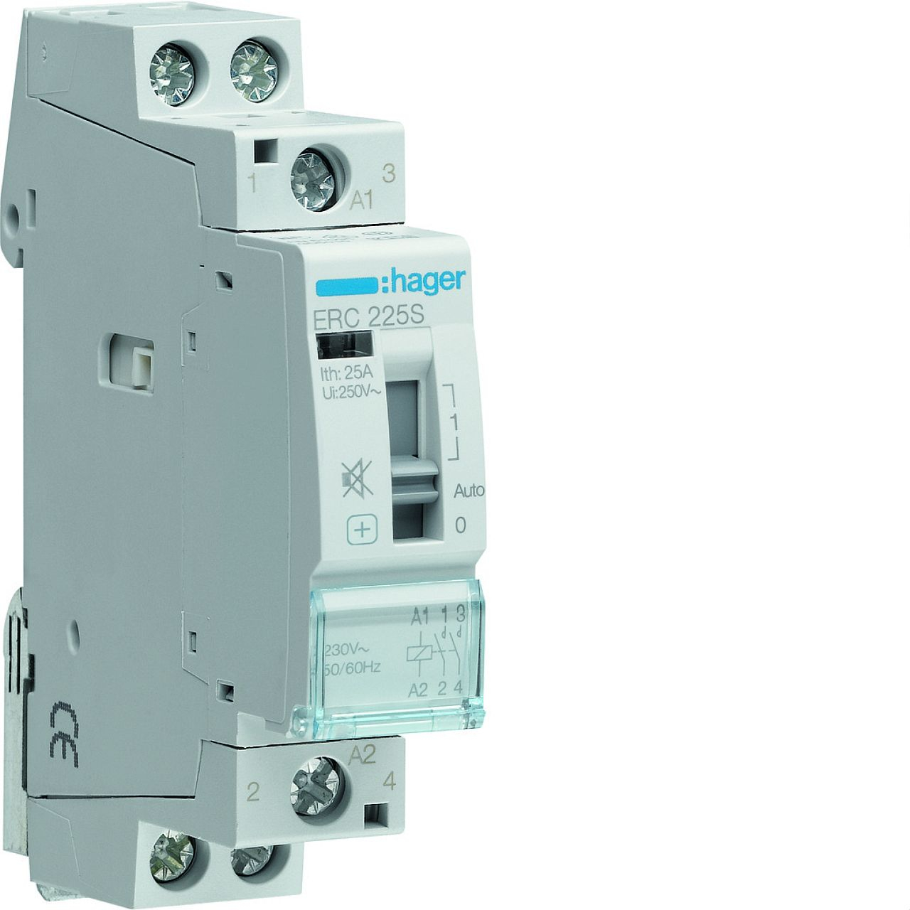 Contacteur Silencieux à commande manuelle 25A, 2F, 230V