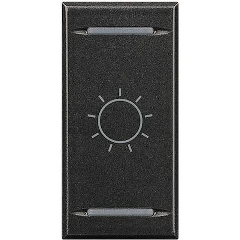 Manette Axolute symbole lumière type bascule 1 module - Anthracite