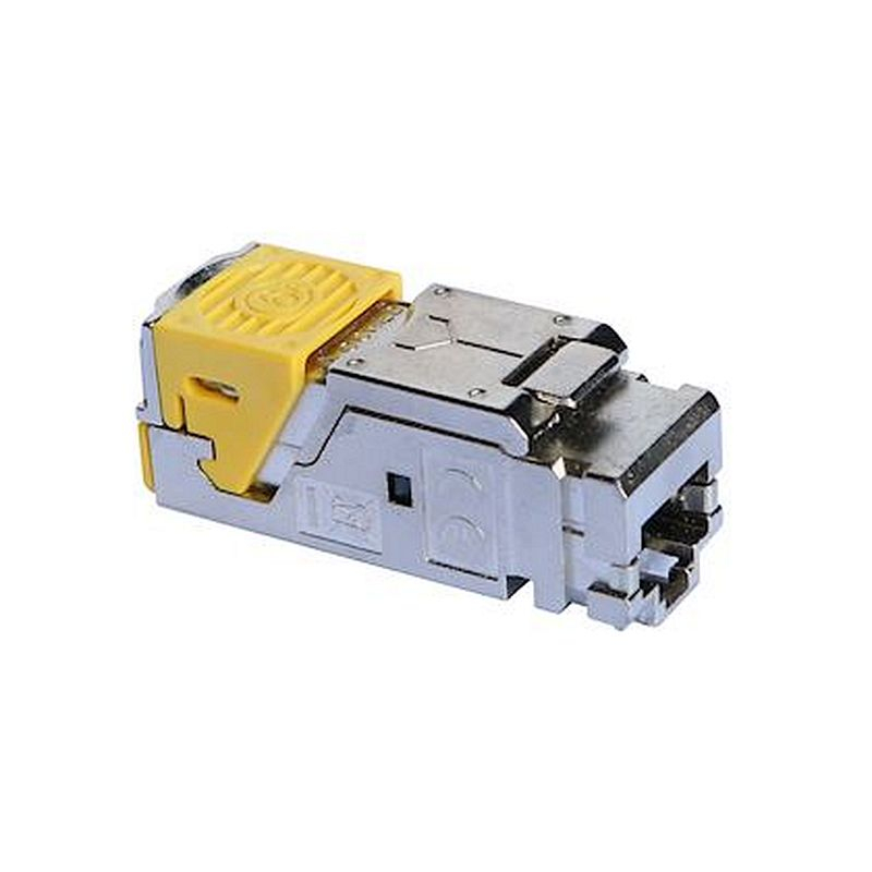 Connecteur RJ45 blindé cat.6A STP - pour coffret de communication à équiper