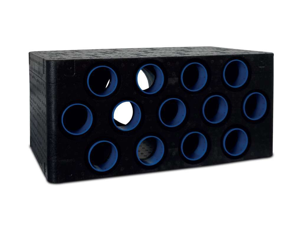 Plenum intermédiaire en PE D160 13x75 - Econoflex - P1375160B ECONOPRIME - P1375160B 