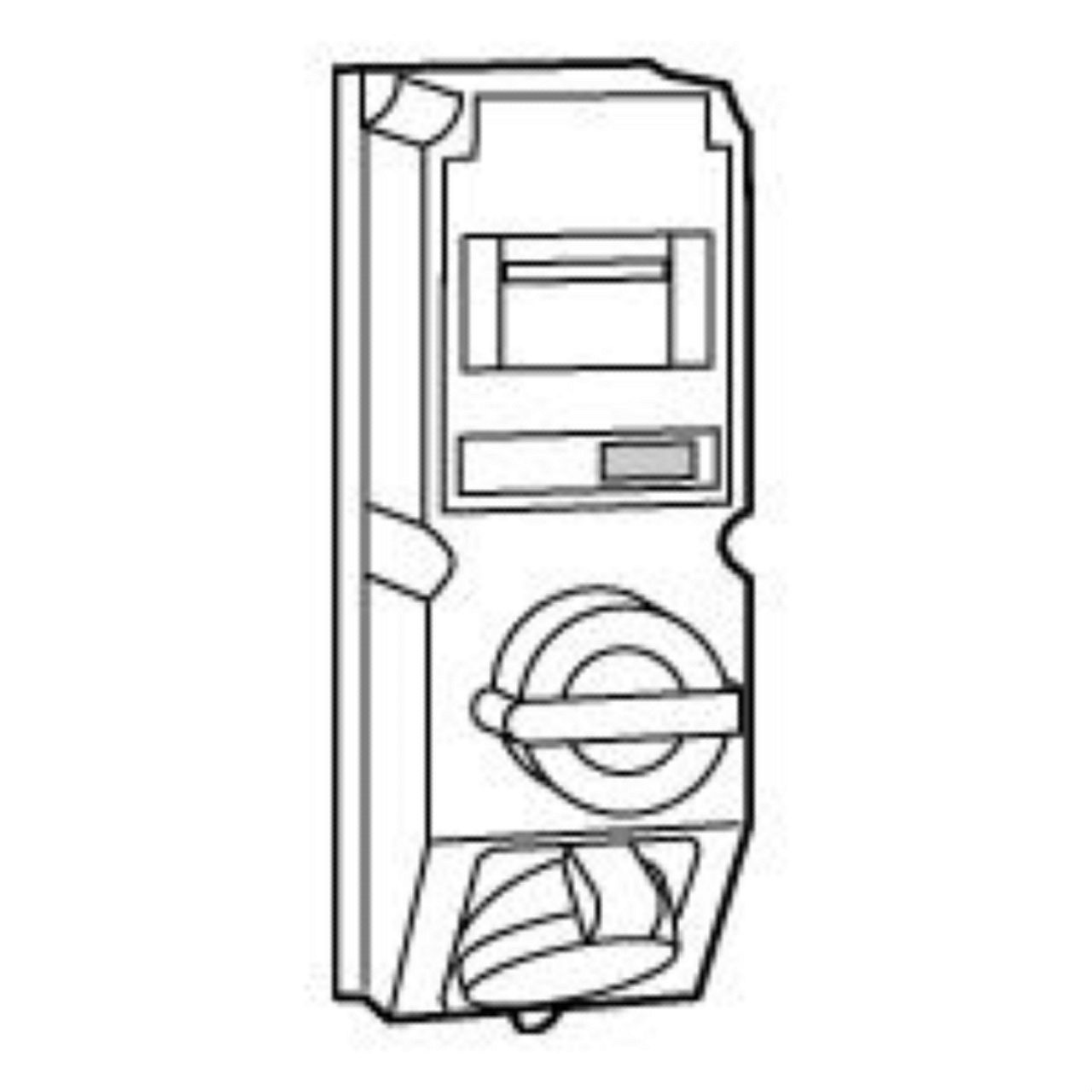 Coffret monoprise Hypra IP44 - prise 2P+T 32A 380-415V~ + interrupteur + disj.