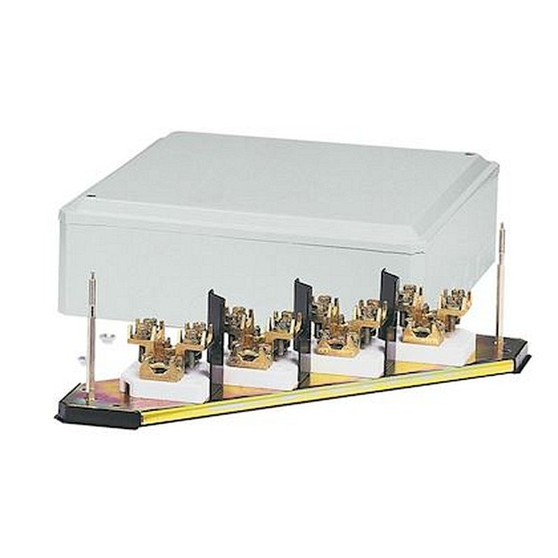 Grille de dérivation IP30 IK07 4P pour câble 25mm² et intensité nominale 101A