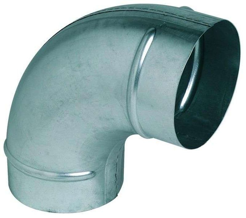 Coude 90 galva D125 - CD 125/90 - 864282 S&P UNELVENT - 864282 