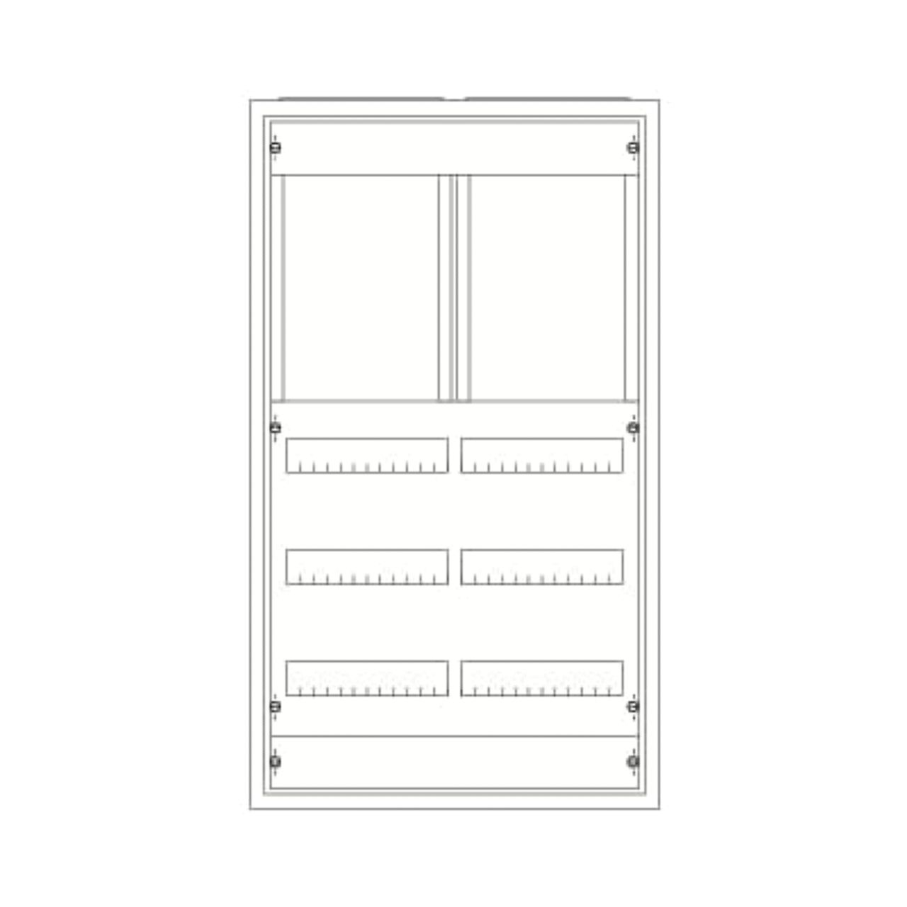 Armoire ComforLine A IP44 5Xrangées 950mm x 550mm Sans gaine à câble