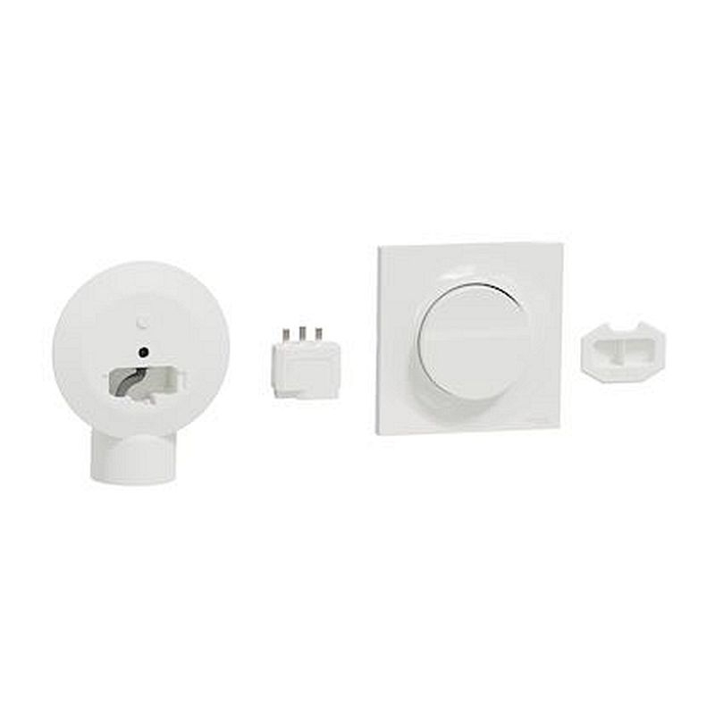 Kit Odace SFSP  actionneur DCL + Interrupteur + plaque style blanc
