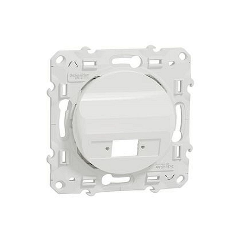 Odace Blanc, prise optique 1 sortie, à compléter avec une traversée VDIB6072001