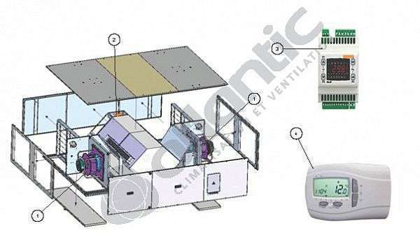 Batterie Elec Duoflex 4000 - BATTERIE ELEC DUOFLEX 4000 - 913888 ATLANTIC SAV CLIM. & VENTIL. - 913888 