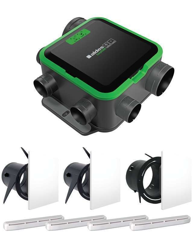 Kit VMC simple flux autoréglable - EasyHOME PUREAIR COMPACT CLASSIC - 11033058 ALDES - 11033058 