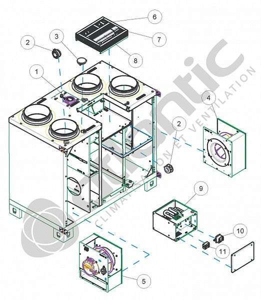 Extraction Et Insufflation Air - KIT COURROIE ROTATECH 21 - 914051 ATLANTIC SAV CLIM. & VENTIL. - 914051 