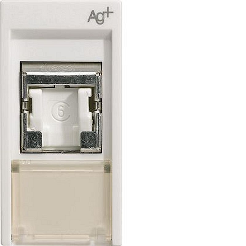 Systo prise RJ45 catégorie 6 UTP pour Grade 1 1 module Blanc AntiBactérien