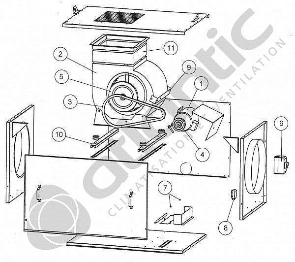 Moteur Airvent T3001 - MOTEUR AIRVENT T3001 - 913926 ATLANTIC SAV CLIM. & VENTIL. - 913926 