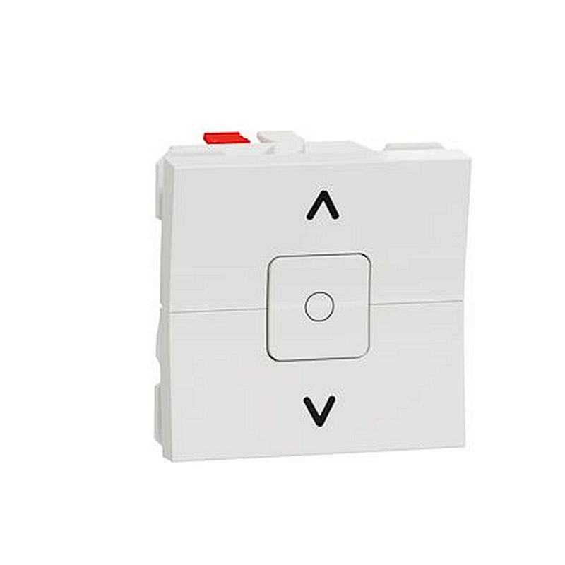 Unica - interrupteur volet-roulant - 3 touches - 6A - 2 mod - Blanc - méca seul