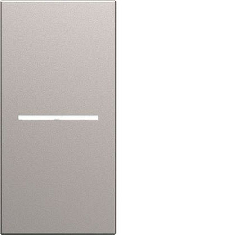 Enjoliveur interrupteur a voyant gallery 1 module titane