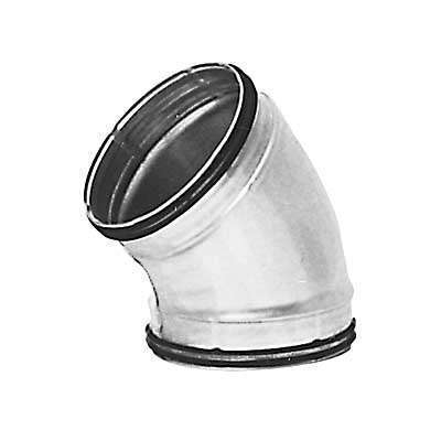Coude 45° Galva D450 à joints - COUD45GALD450J ECONONAME - COUD45GALD450J 