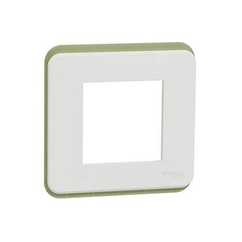 Unica Pro - lot de 100 plaques de finition - blanc - 1 poste