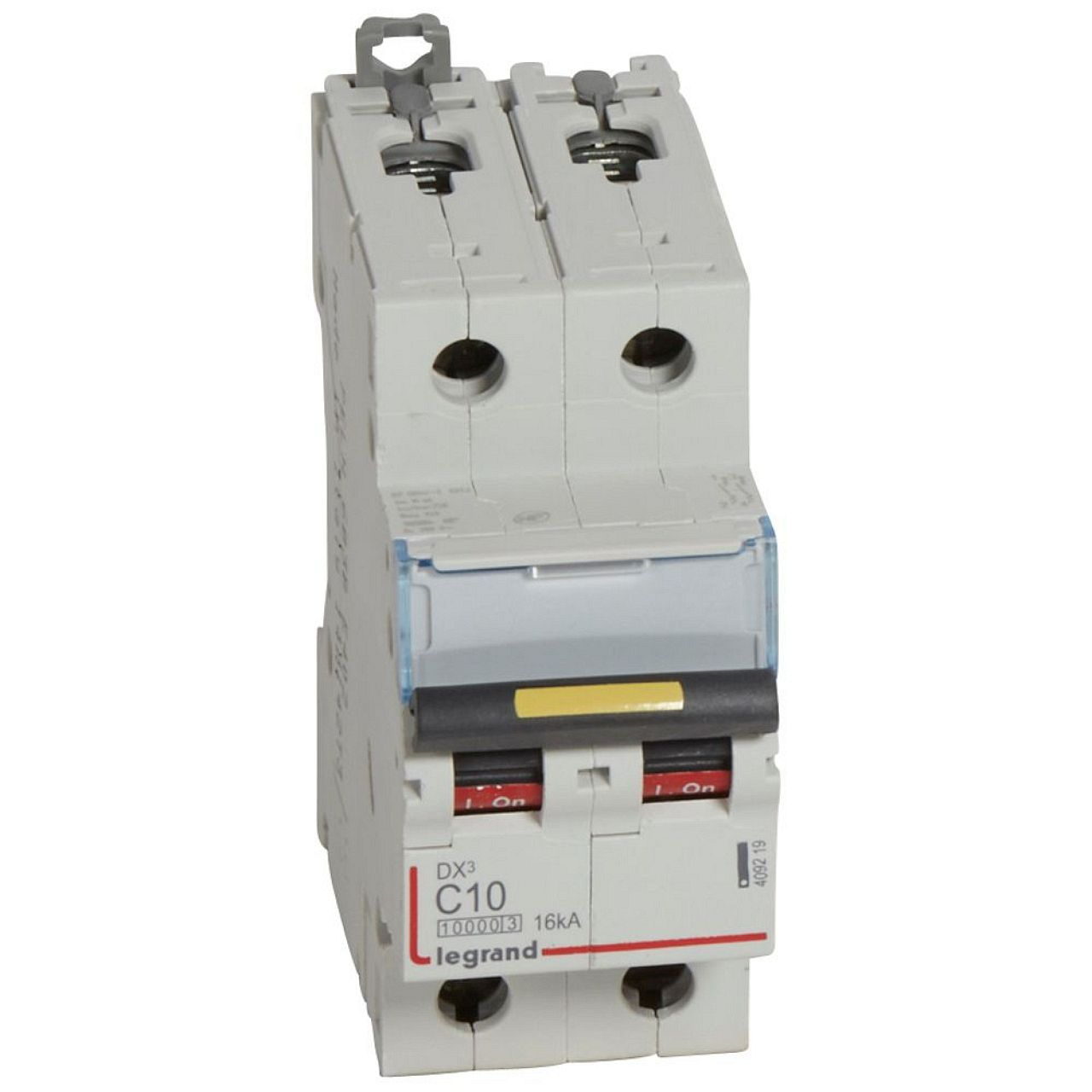 Disj. DX³ 1000kA 16kA arrivée haute/départ bas à vis 10A -courbe C -2 modules