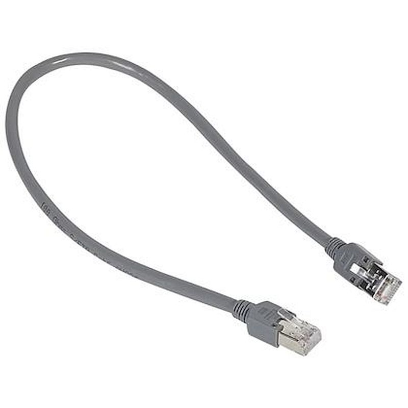 Cordon souple multimédia S/FTP pour module de brassage 413004 - longueur 0,4m