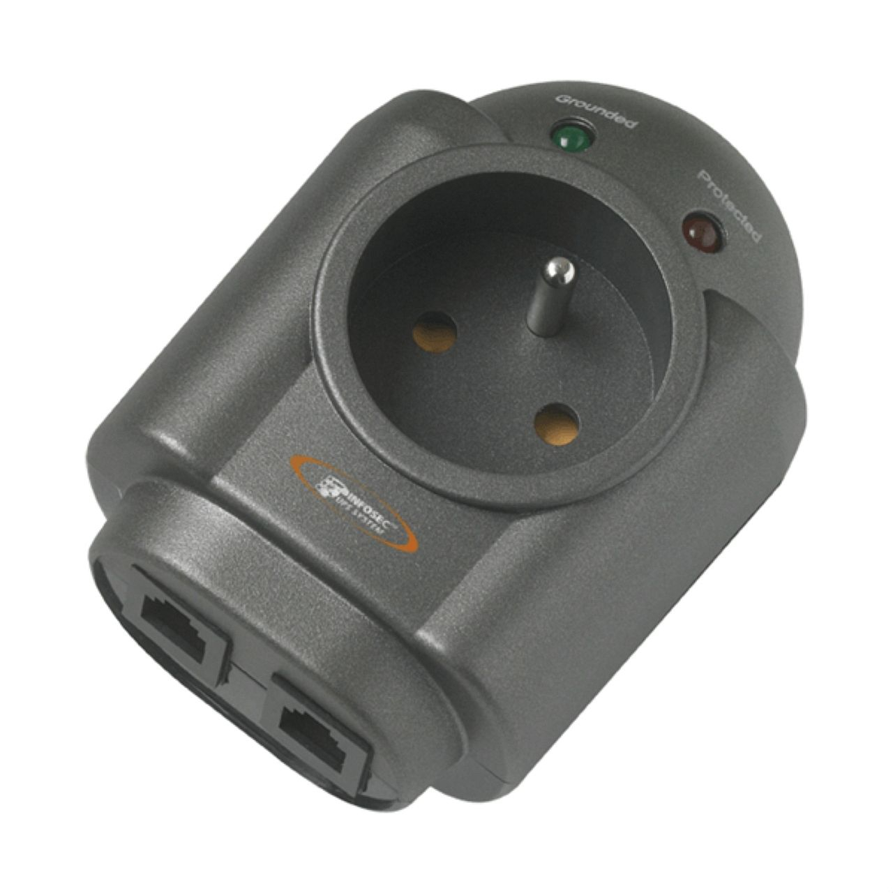 S1 LAN Parasurtenseur 1 Prise FR + 2 RJ11/45