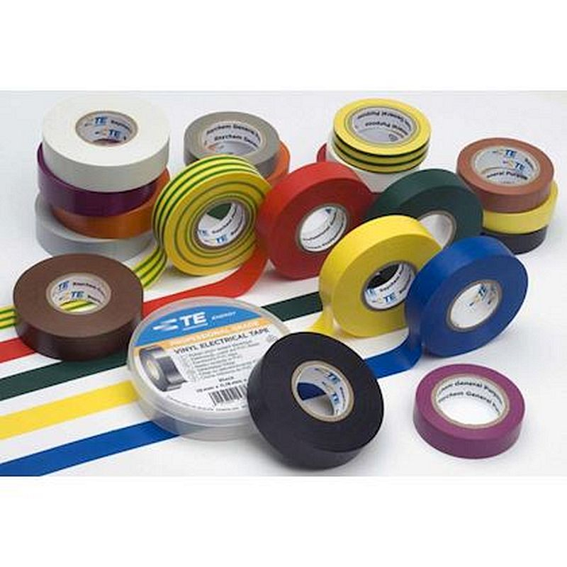 Ruban adhésif PVC en rouleau de 10 m à usage général 15 x 0,15mm-Rouge