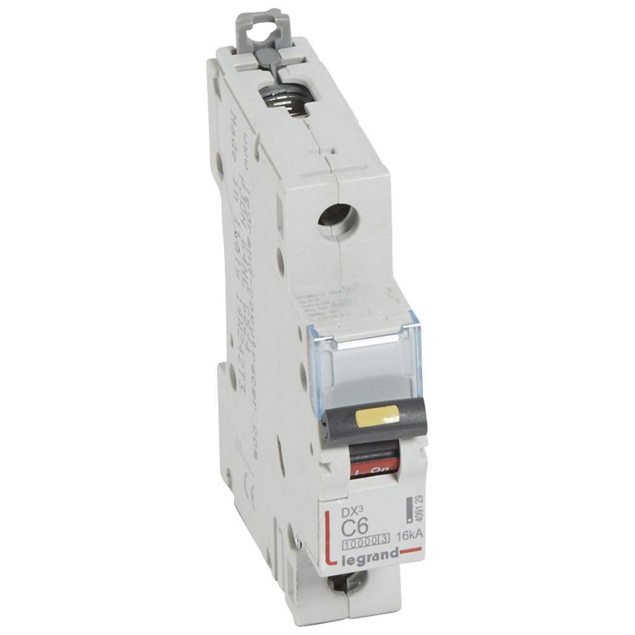 Disjoncteur DX³10000 16kA arrivée haute/départ bas vis 1P 6A courbe C - 1 mod