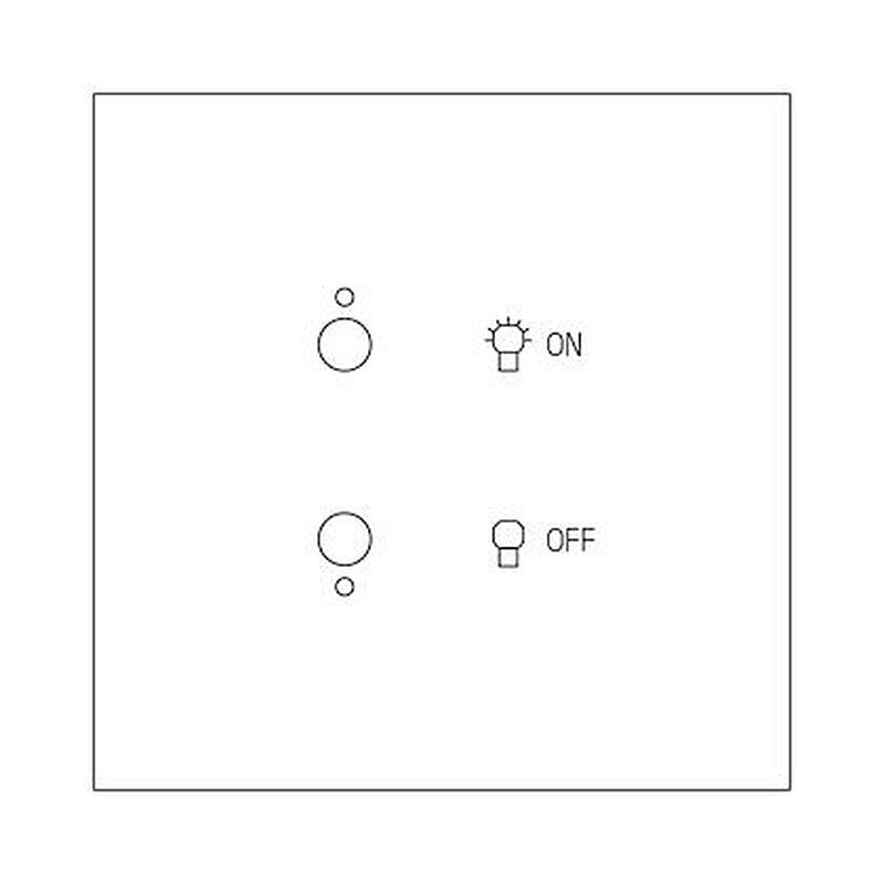 Commande lumière Art d'Arnould Epure MyHOME_Up - blanc satin