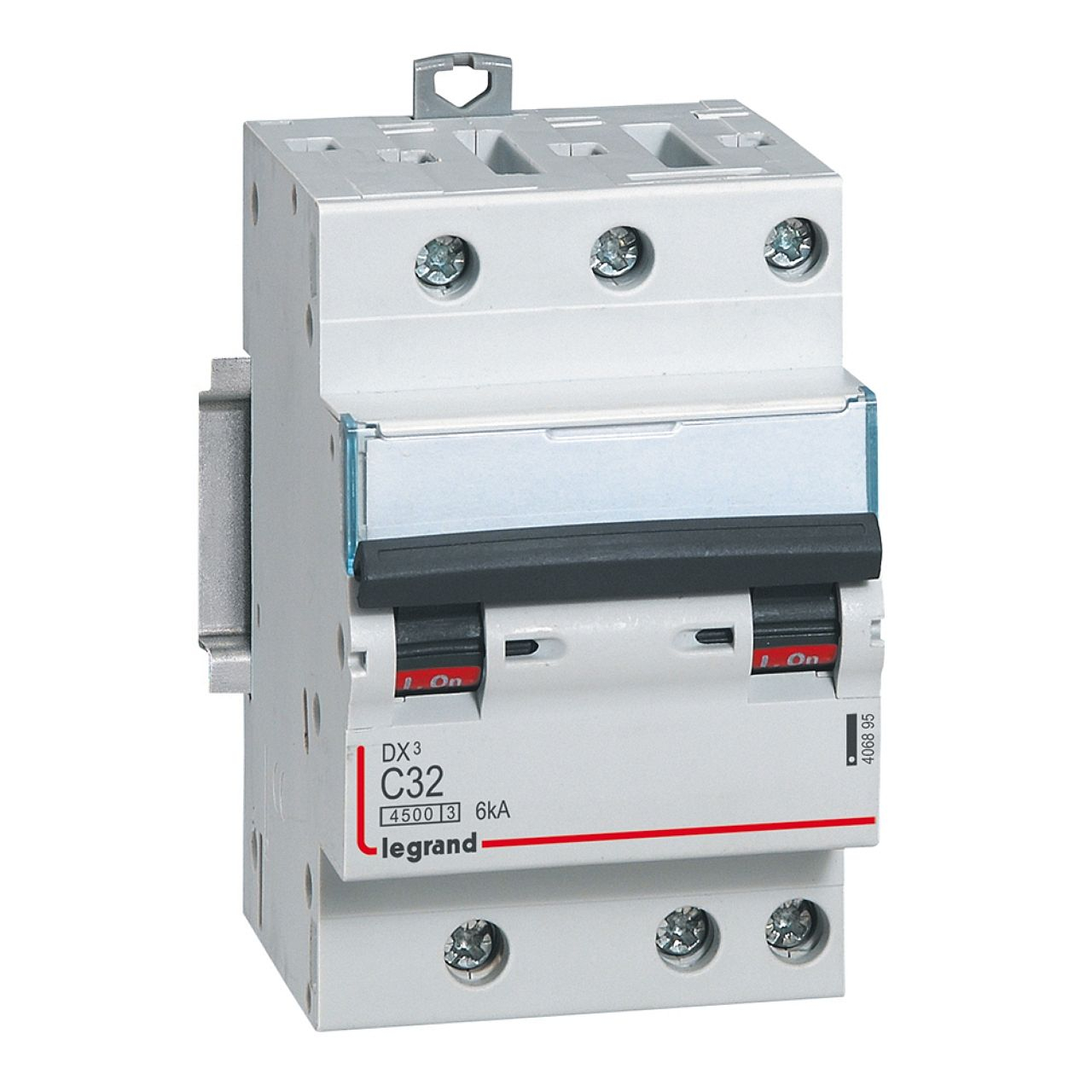 Disj. DX³ 4500kA 6kA arrivée haute/départ bas à vis 32A -courbe C -1 module