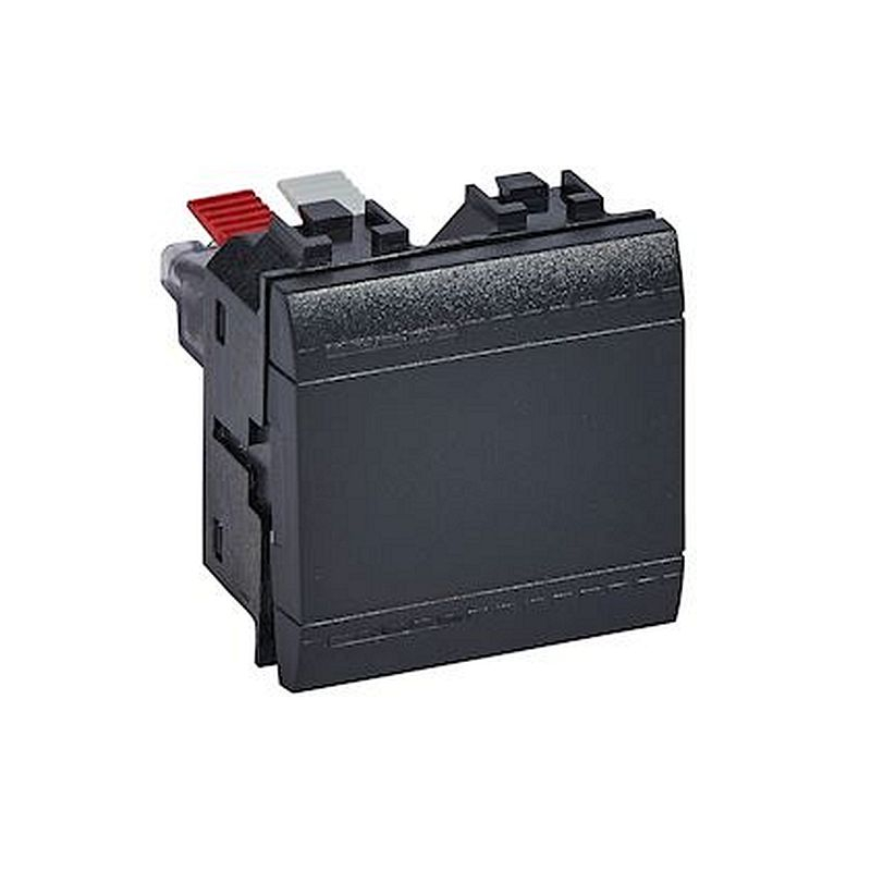 Interrupteur ou va-et-vient à bascule Livinglight - Anthracite - 2 modules