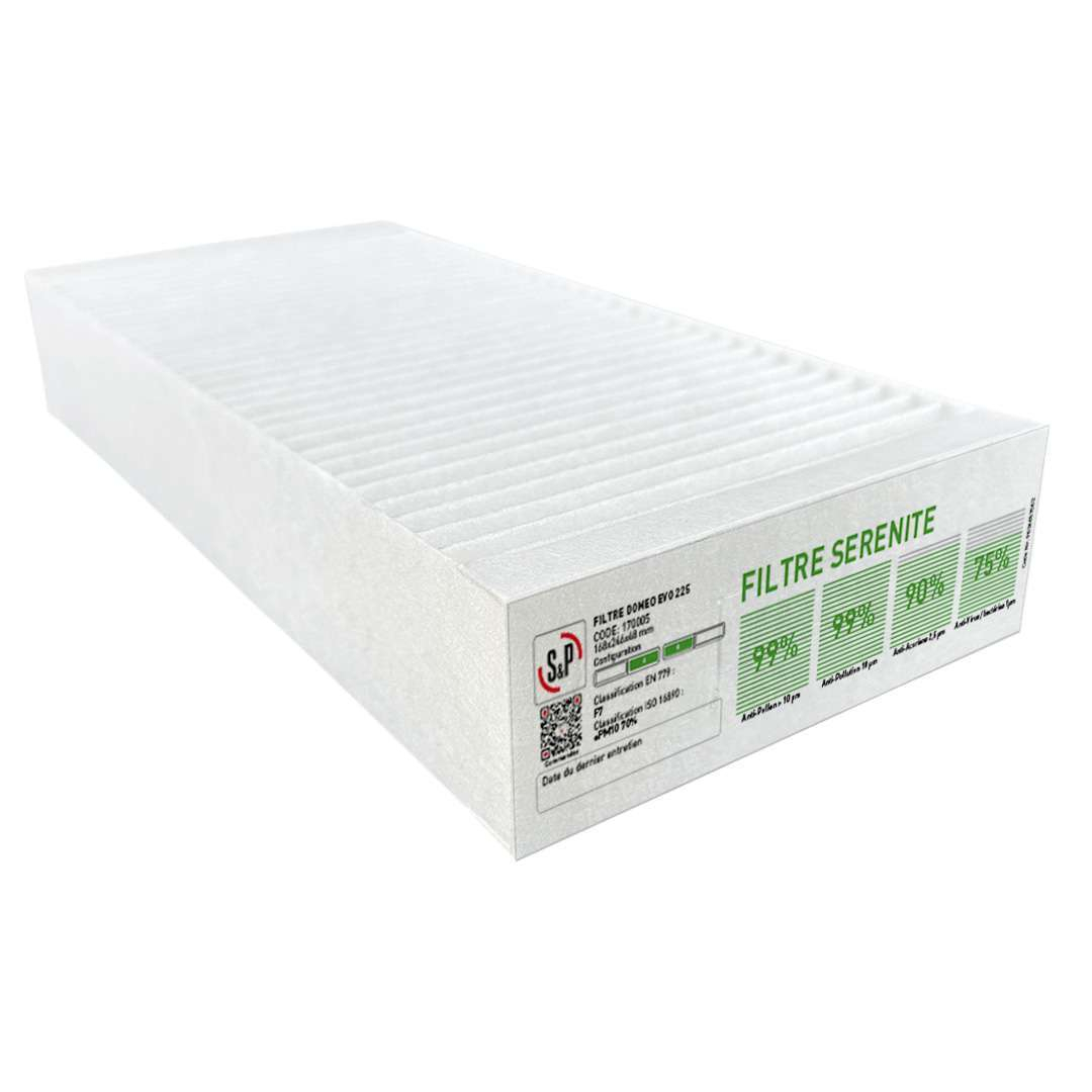 Filtre F7 pour DOMEO EVO 225 - FILTRE F7 DOMEO EVO 225 - 170005 S&P UNELVENT - 170005 