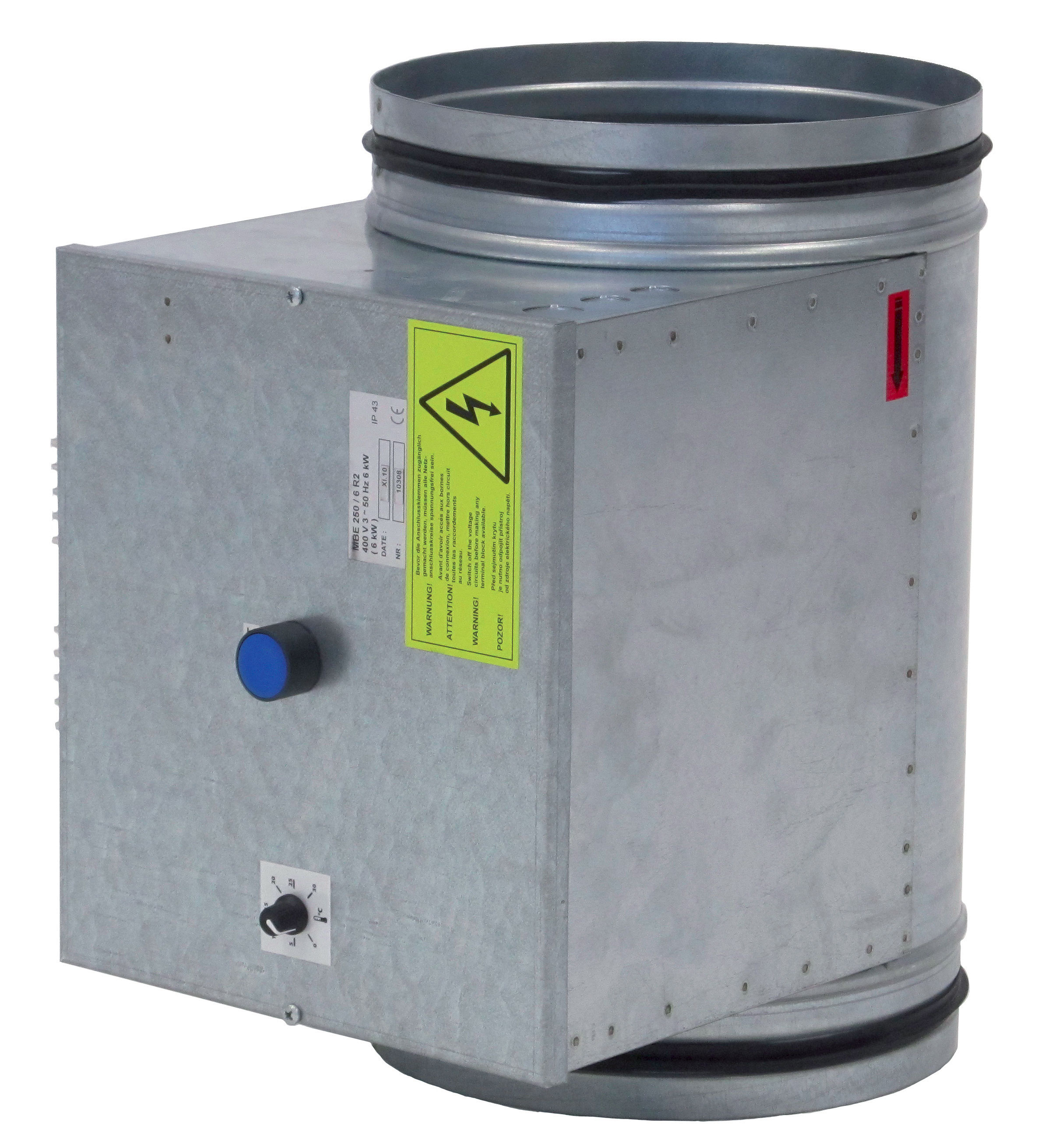 Batterie électrique de conduit - MBE RC 200 3000W M - 680401 S&P UNELVENT - 680401 