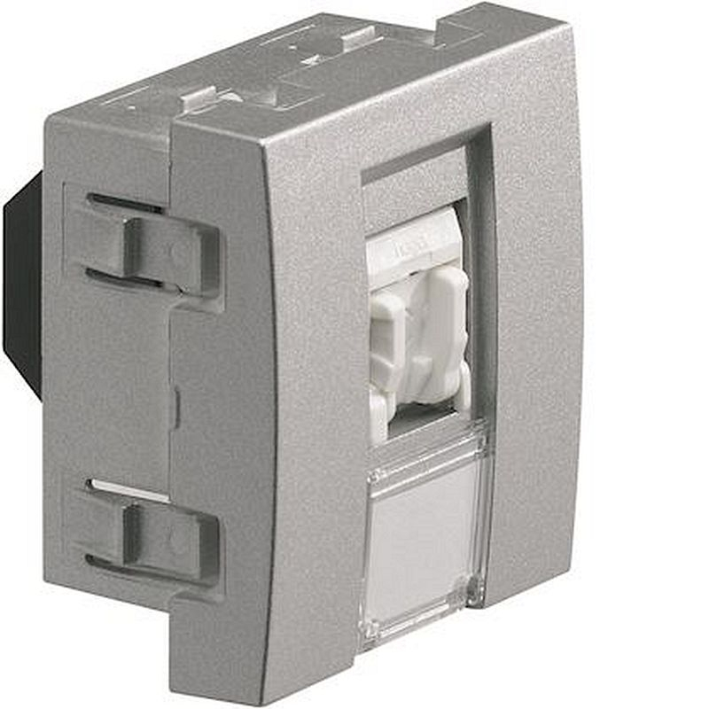 Systo prise RJ45 catégorie 6 FTP pour Grade 2 2 modules Titane