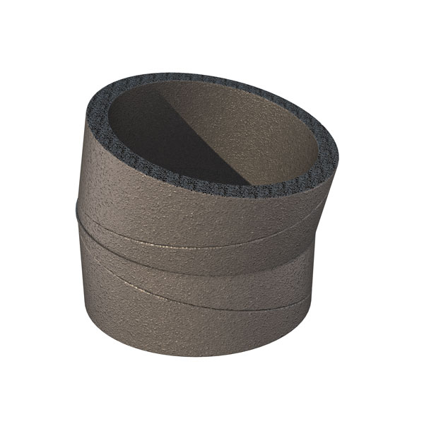 Coude rigide 15 polyéthylène isolé D160 - Aerfoam UBBINK - 188222 