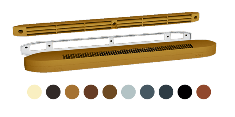Kit entrée d’air autoréglable acoustique gris - ESEA 45 + CE2A - ESEA45CE2AGR ECONONAME - ESEA45CE2AGR 