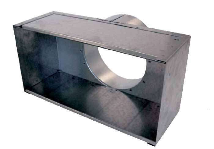 Plénum isolé pour grille à raccordement circulaire arrière - PGRI 600X200 - 878427 S&P UNELVENT - 878427 