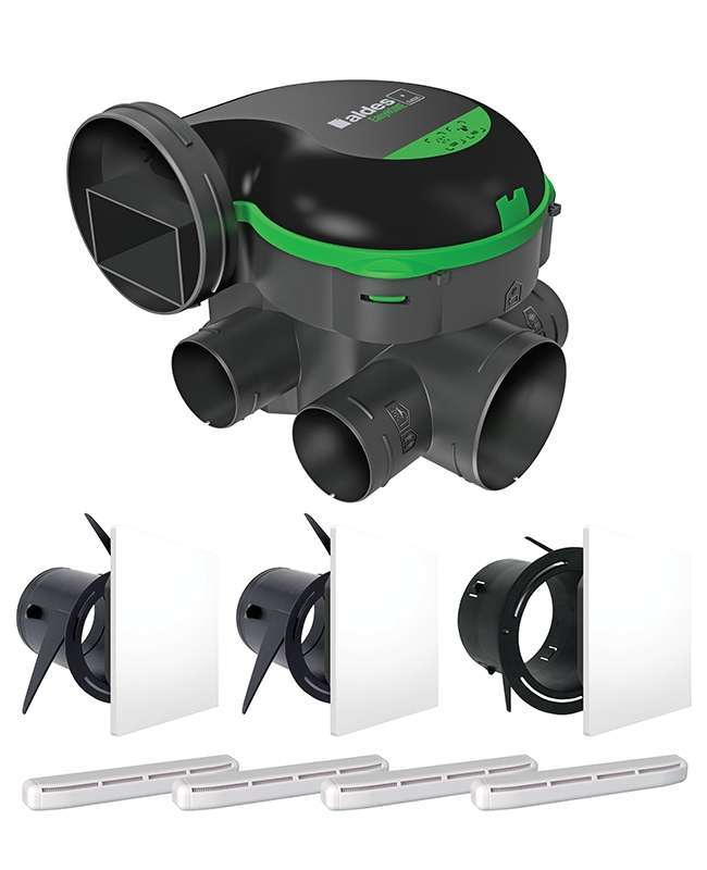 Kit VMC simple flux autoréglable - EasyHOME PUREAIR CLASSIC - 11033056 ALDES - 11033056 