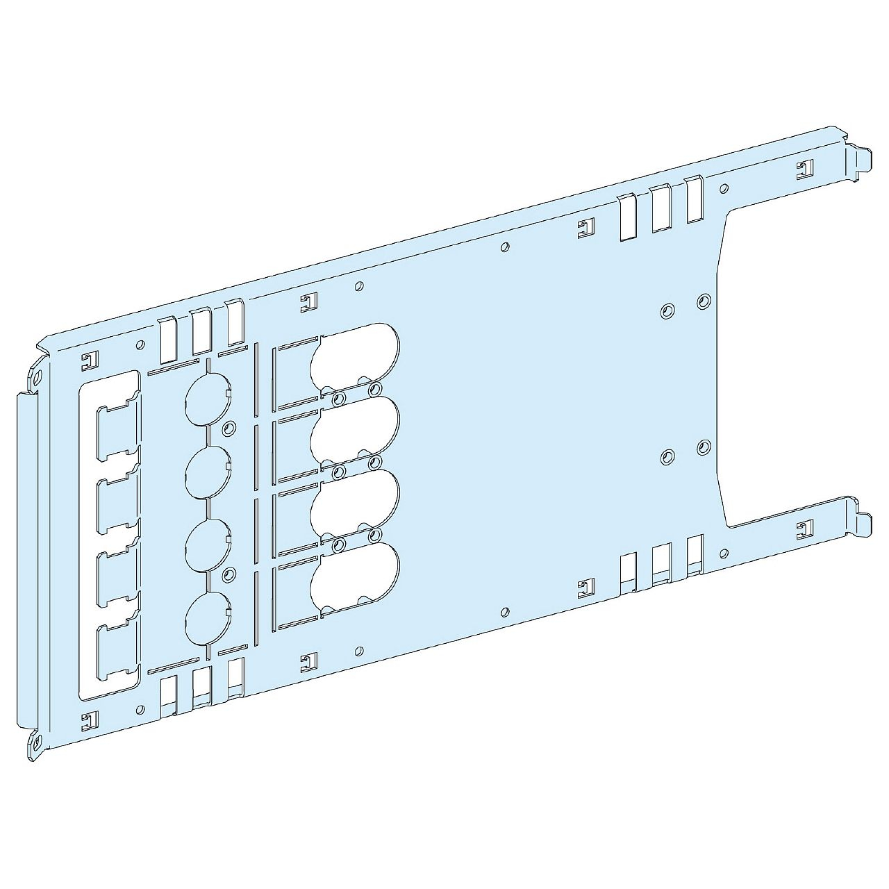 PrismaSeT P Active - Platine NSX630 - fixe - 4P-horizont.-Cde rotat. Manet. L650