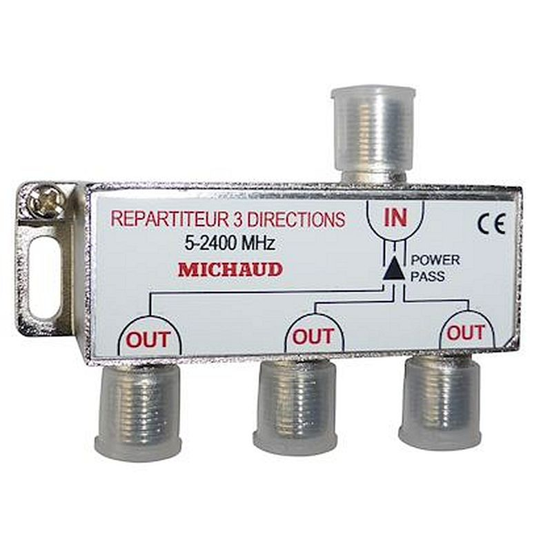 Répartiteur TV 3 sorties