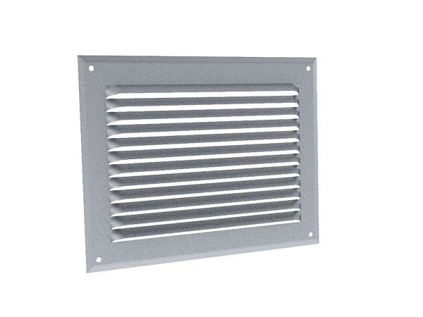 Grilles à auvents en aluminium brut - GA AL 240 x 190 GAM ANJOS - 6856 